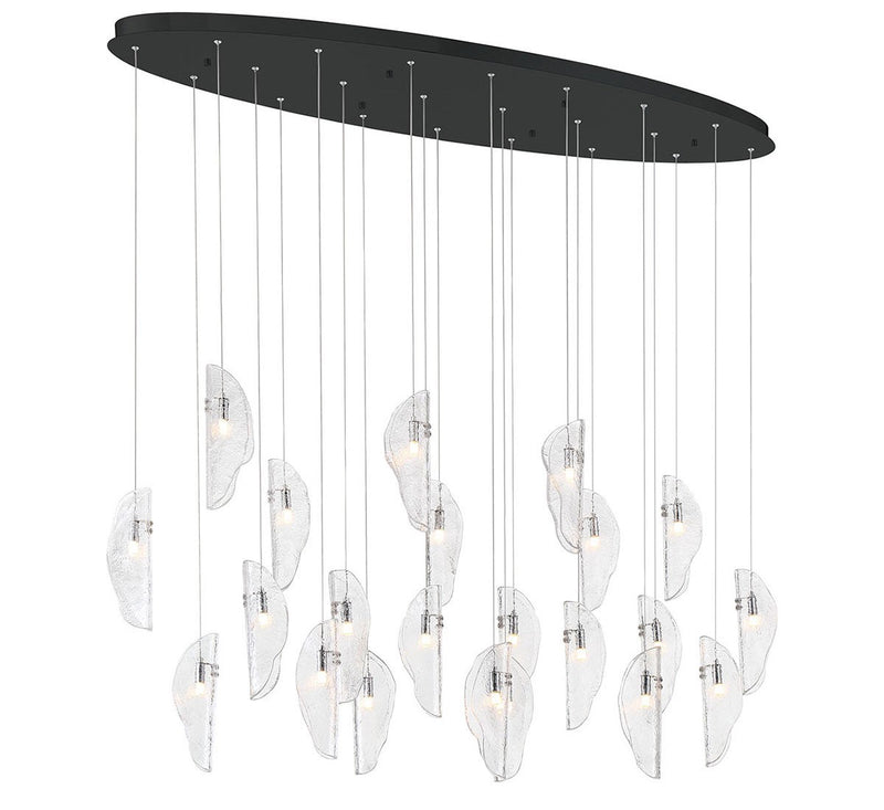 Lib & Co. 12220-017-02 LED Chandelier, Matte Black