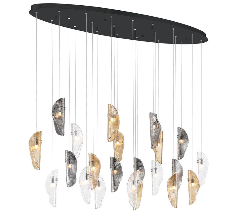 Lib & Co. 12220-023-02 LED Chandelier, Matte Black