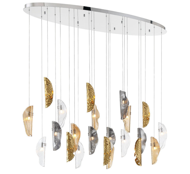 Lib & Co. 12220-024-01 LED Chandelier, Chrome