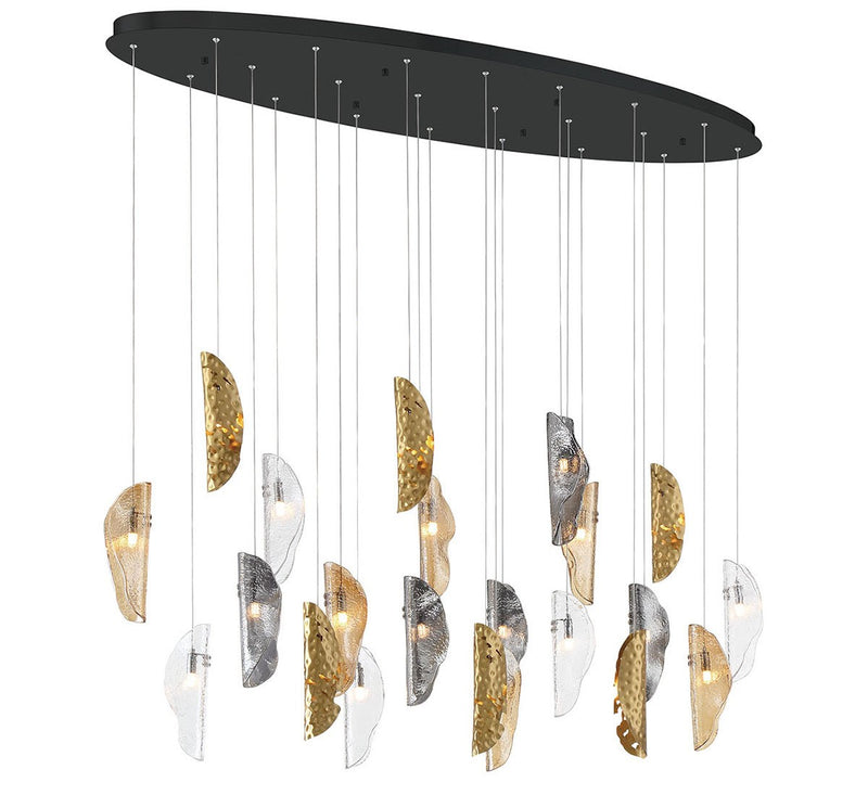 Lib & Co. 12220-024-02 LED Chandelier, Matte Black