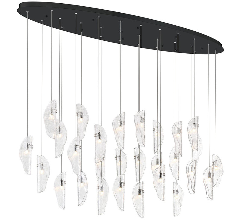 Lib & Co. 12221-017-02 LED Chandelier, Matte Black
