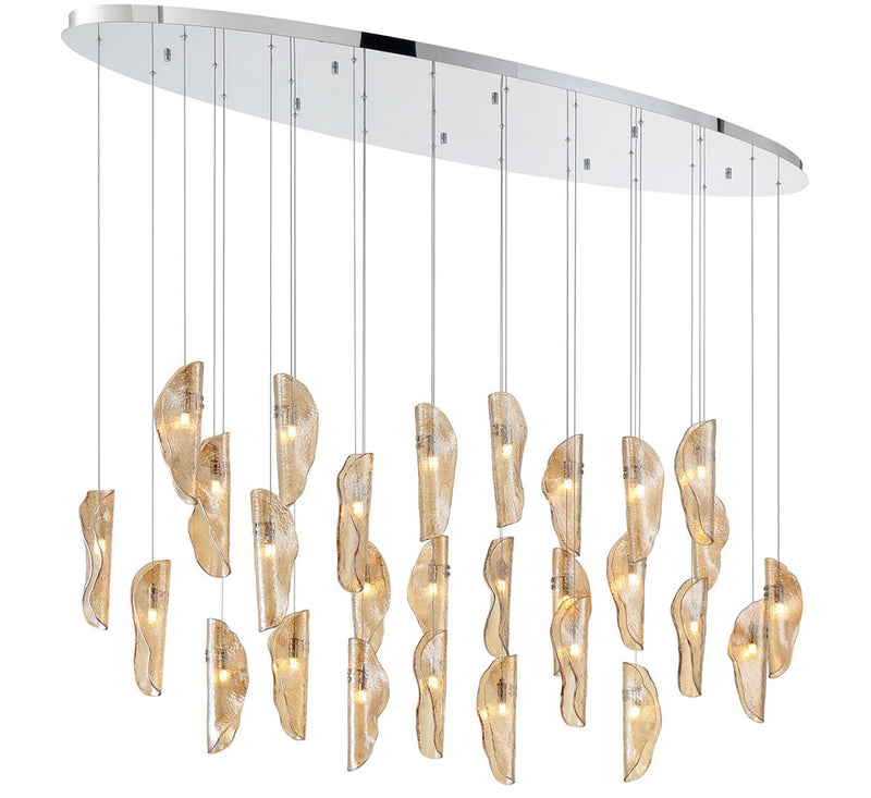 Lib & Co. 12221-018-01 LED Chandelier, Chrome