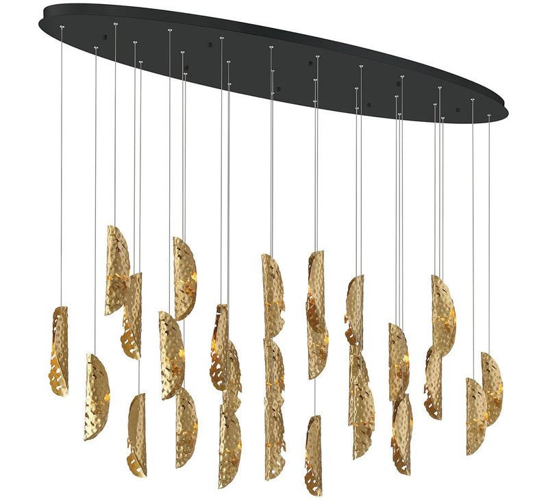 Lib & Co. 12221-020-02 LED Chandelier, Matte Black