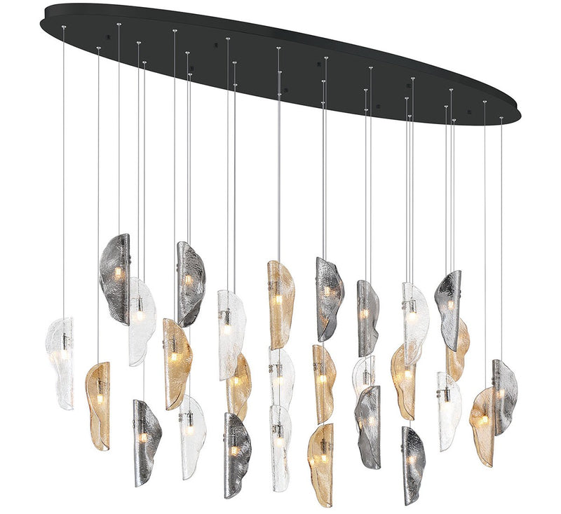 Lib & Co. 12221-023-02 LED Chandelier, Matte Black