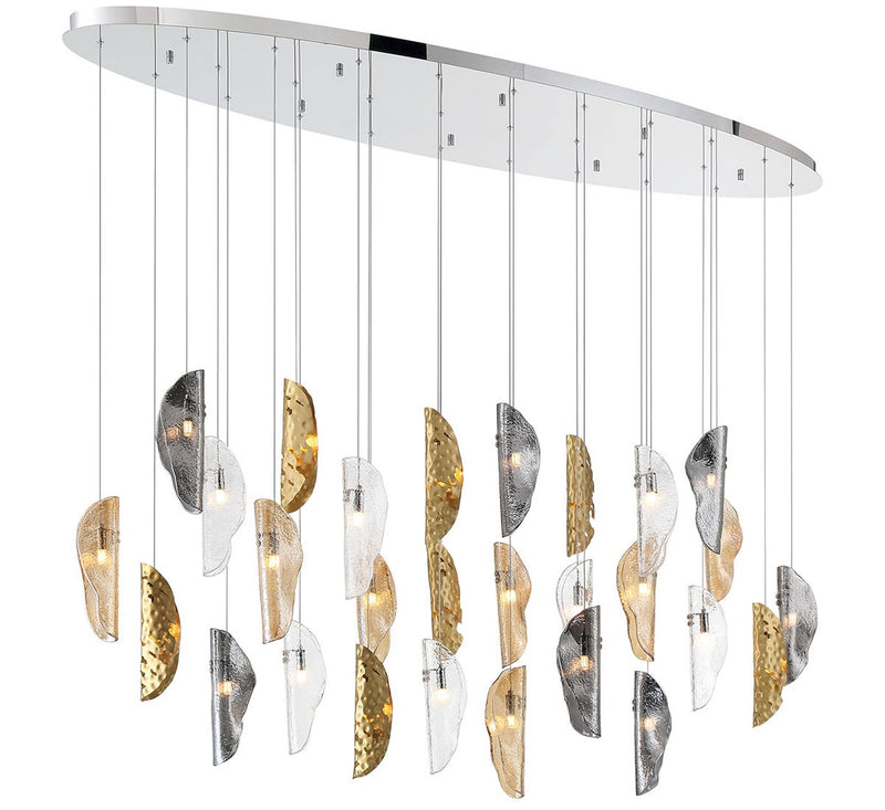 Lib & Co. 12221-024-01 LED Chandelier, Chrome