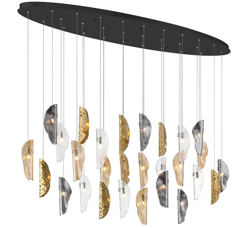 Lib & Co. 12221-024-02 LED Chandelier, Matte Black