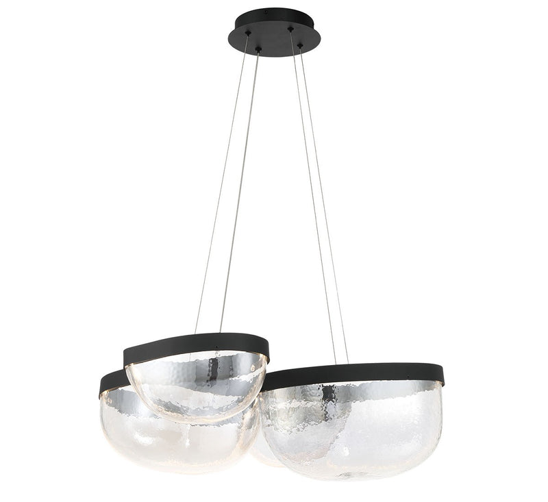 Lib & Co. 12236-08 LED Chandelier, Sand Black