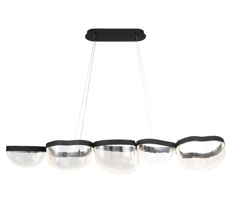 Lib & Co. 12239-08 LED Chandelier, Sand Black