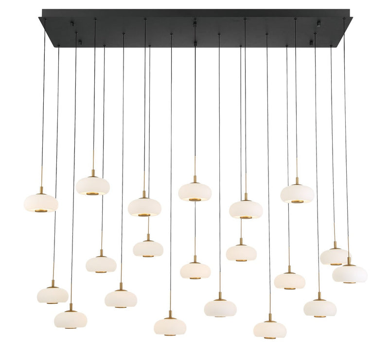 Lib & Co. 12242-02 LED Chandelier, Matte Black