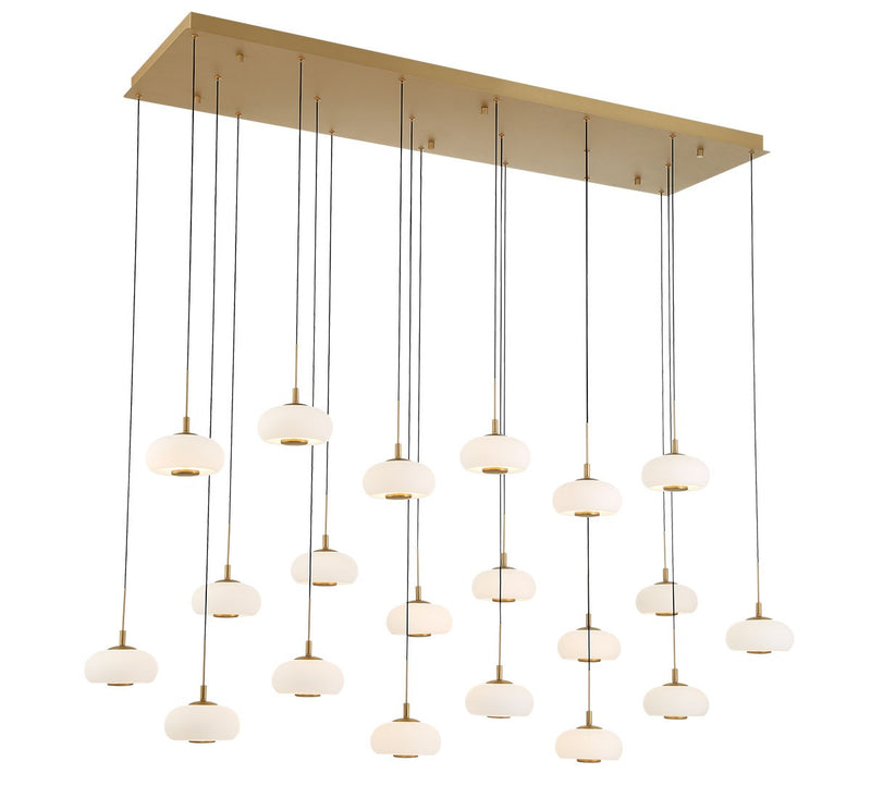 Lib & Co. 12242-030 LED Chandelier, Painted Antique Brass