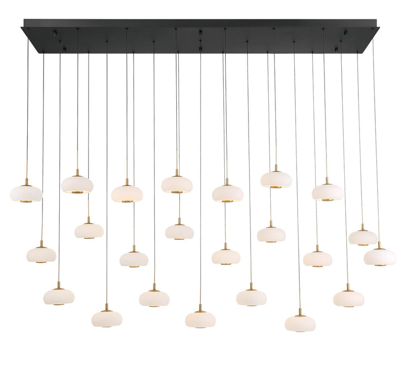 Lib & Co. 12243-02 LED Chandelier, Matte Black