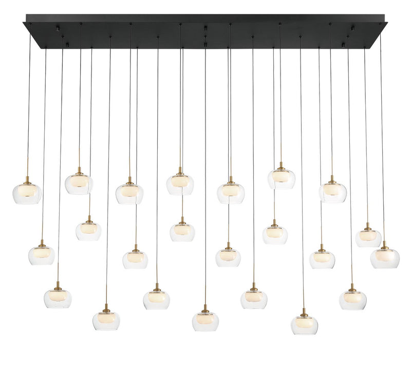 Lib & Co. 12245-02 LED Chandelier, Matte Black