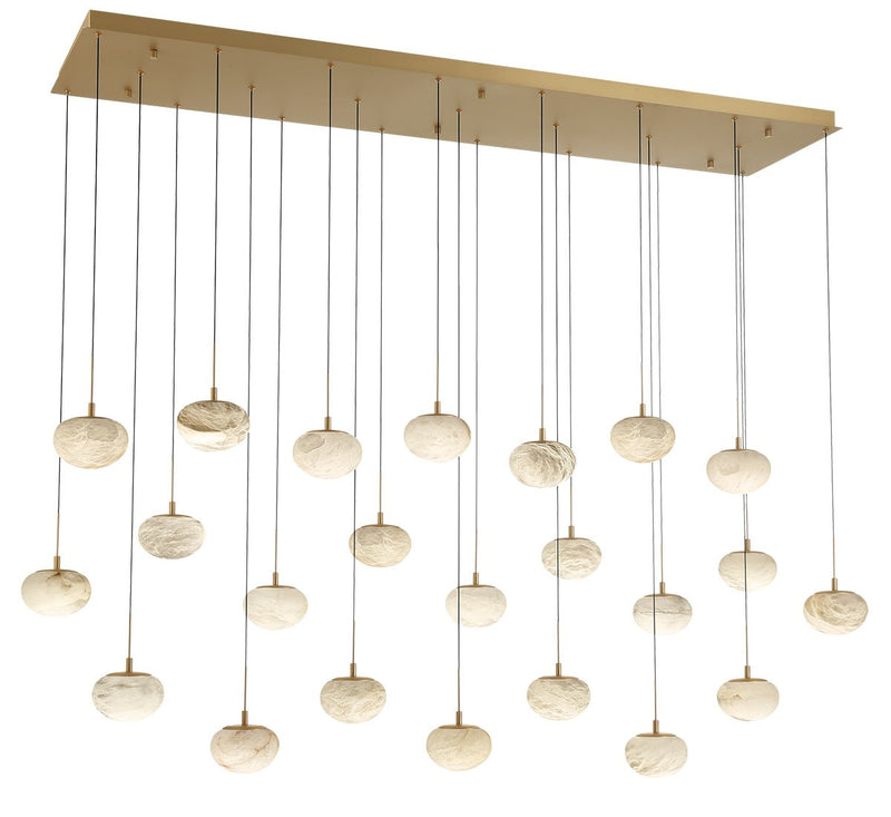 Lib & Co. 12246-030 LED Chandelier, Painted Antique Brass
