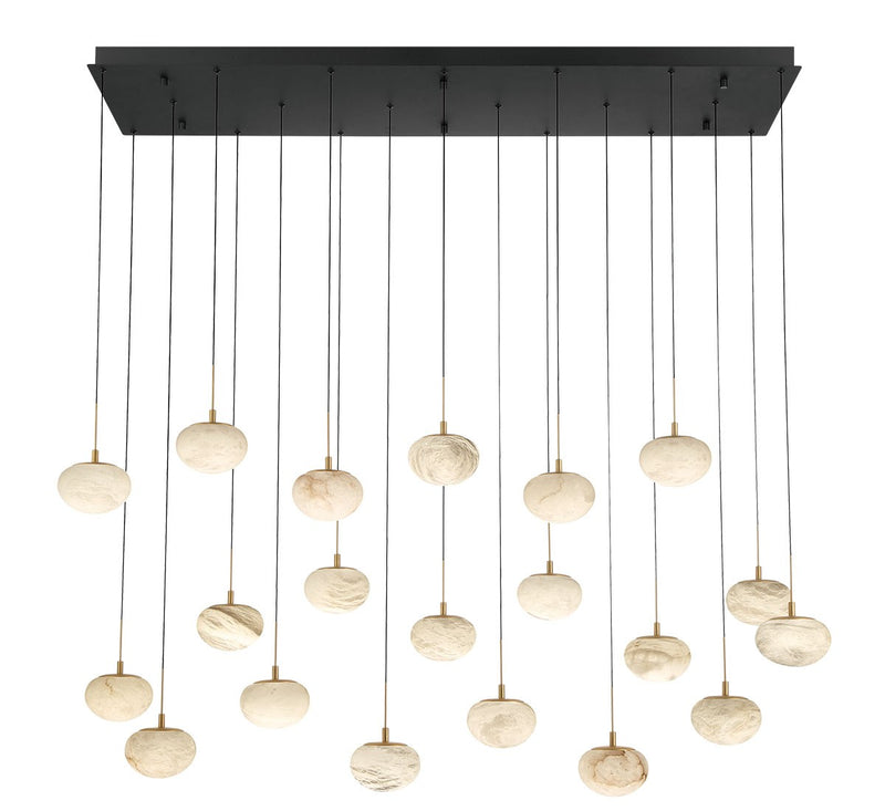 Lib & Co. 12247-02 LED Chandelier, Matte Black