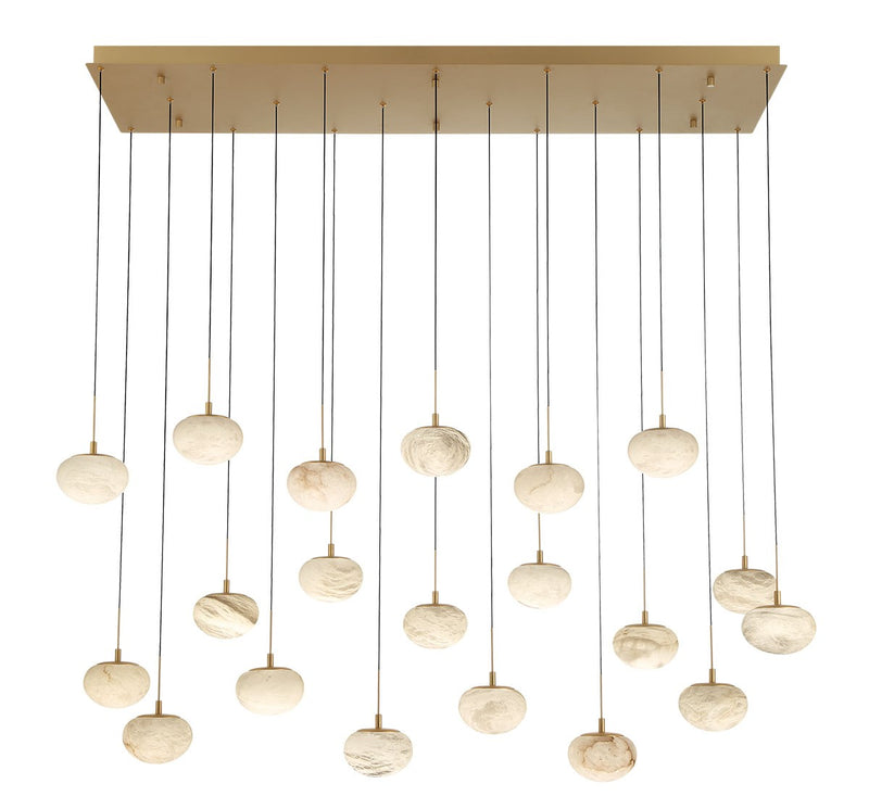 Lib & Co. 12247-030 LED Chandelier, Painted Antique Brass