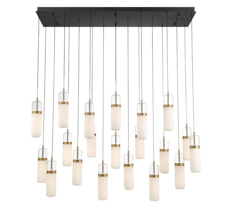 Lib & Co. 12248-02 LED Chandelier, Matte Black