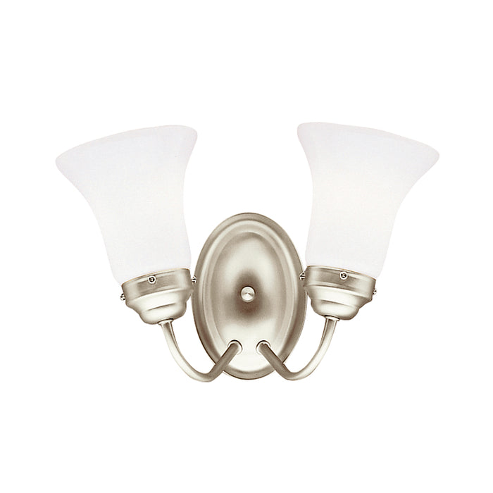 Kichler 6122NI Two Light Bath, Brushed Nickel