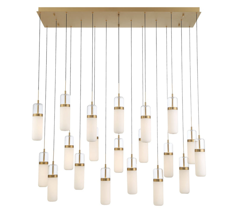 Lib & Co. 12248-030 LED Chandelier, Painted Antique Brass
