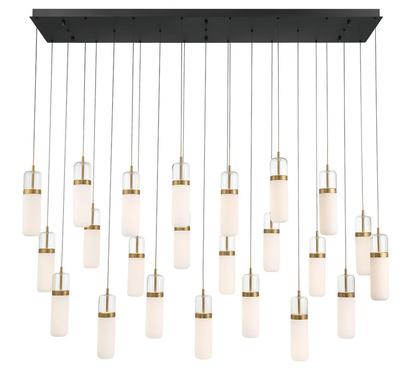 Lib & Co. 12249-02 LED Chandelier, Matte Black