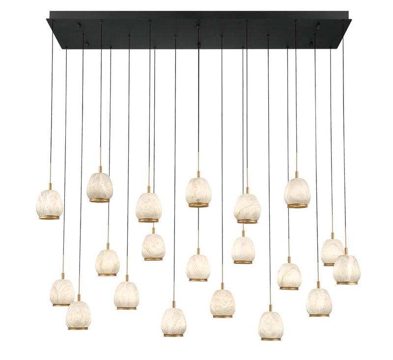 Lib & Co. 12250-02 LED Chandelier, Matte Black