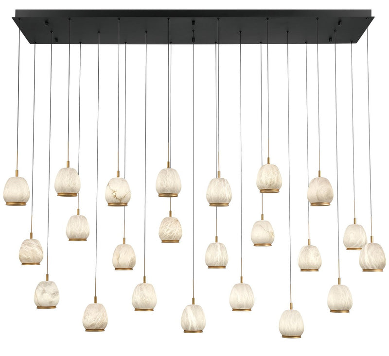 Lib & Co. 12251-02 LED Chandelier, Matte Black