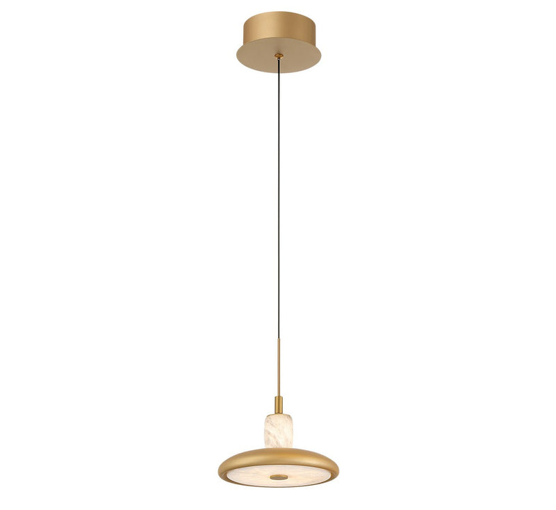 Lib & Co. 12252-030 LED Pendant, Painted Antique Brass