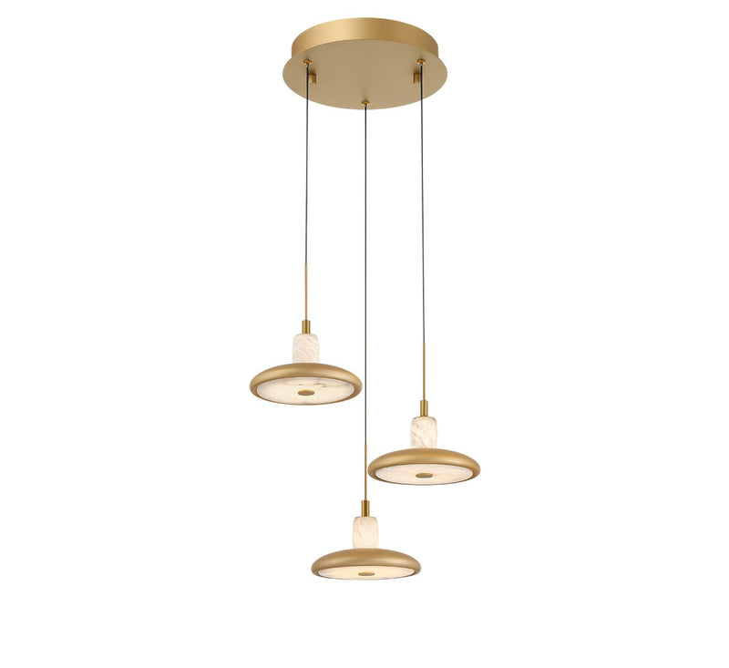 Lib & Co. 12253-030 LED Pendant, Painted Antique Brass