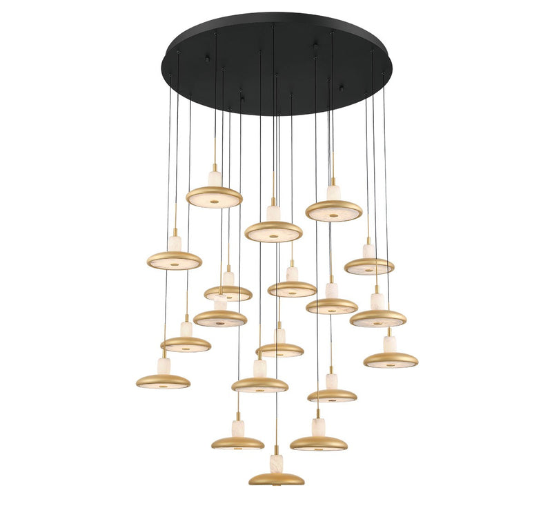 Lib & Co. 12255-02 LED Chandelier, Matte Black