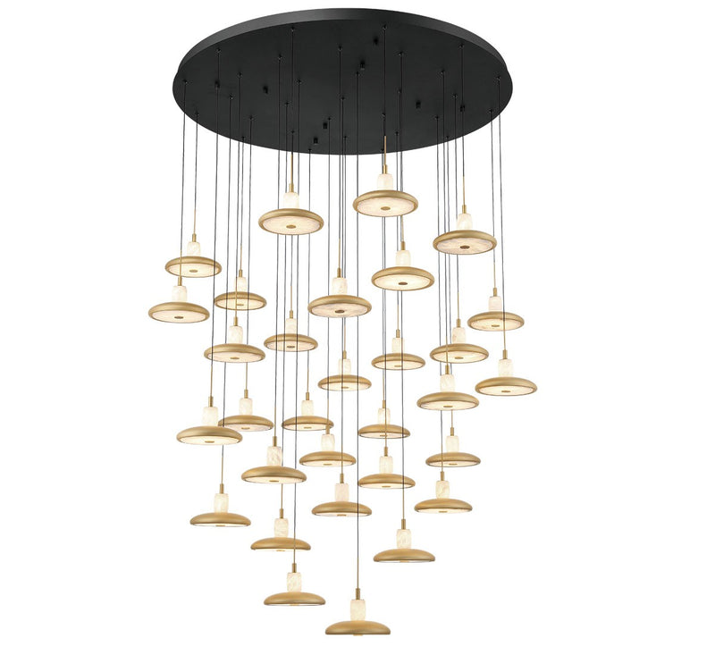 Lib & Co. 12256-02 LED Chandelier, Matte Black