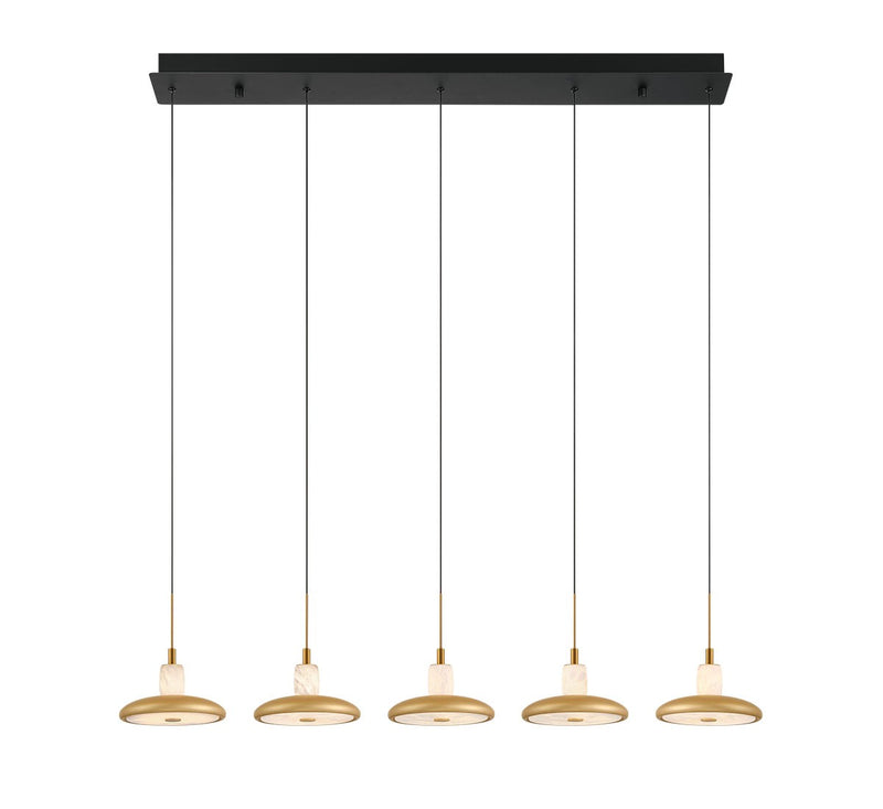 Lib & Co. 12257-02 LED Chandelier, Matte Black