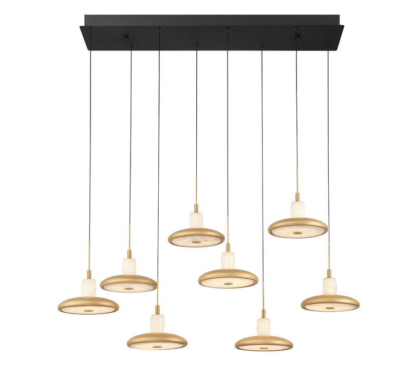 Lib & Co. 12258-02 LED Chandelier, Matte Black