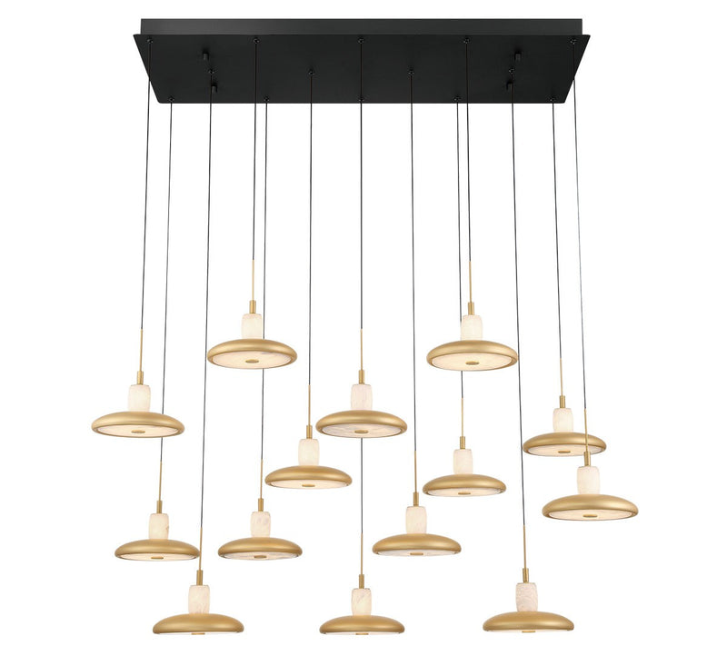 Lib & Co. 12259-02 LED Chandelier, Matte Black