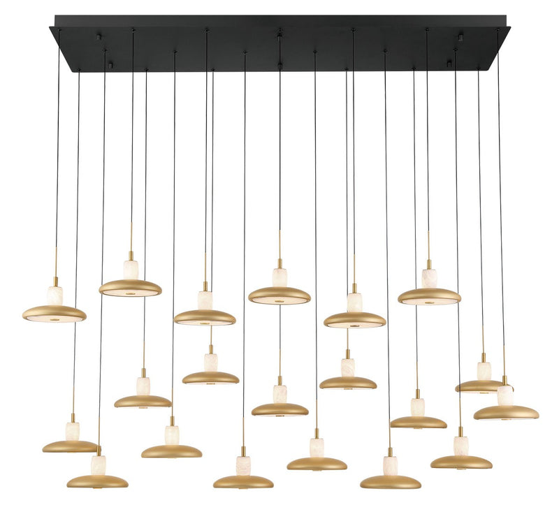 Lib & Co. 12260-02 LED Chandelier, Matte Black