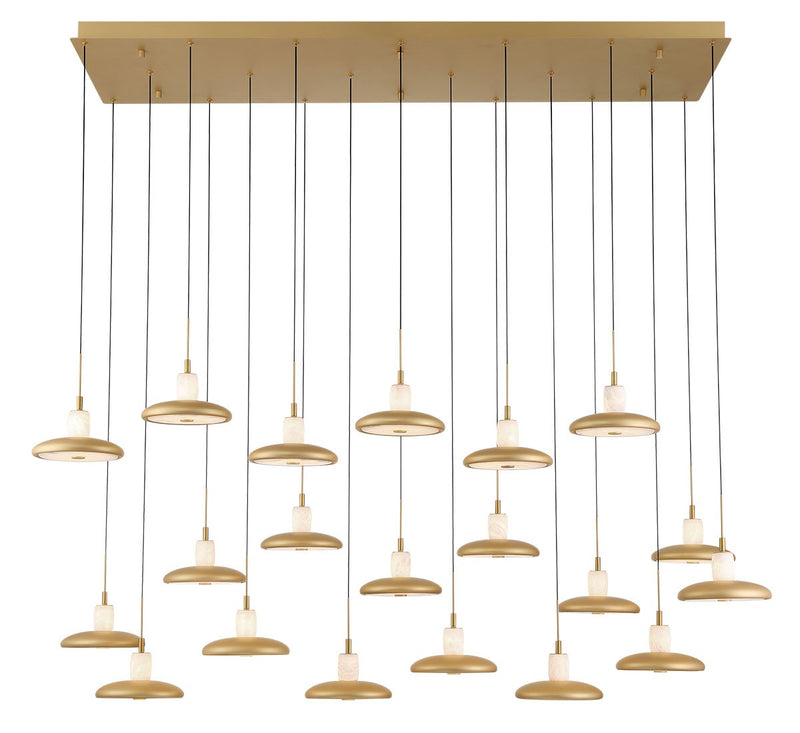 Lib & Co. 12260-030 LED Chandelier, Painted Antique Brass