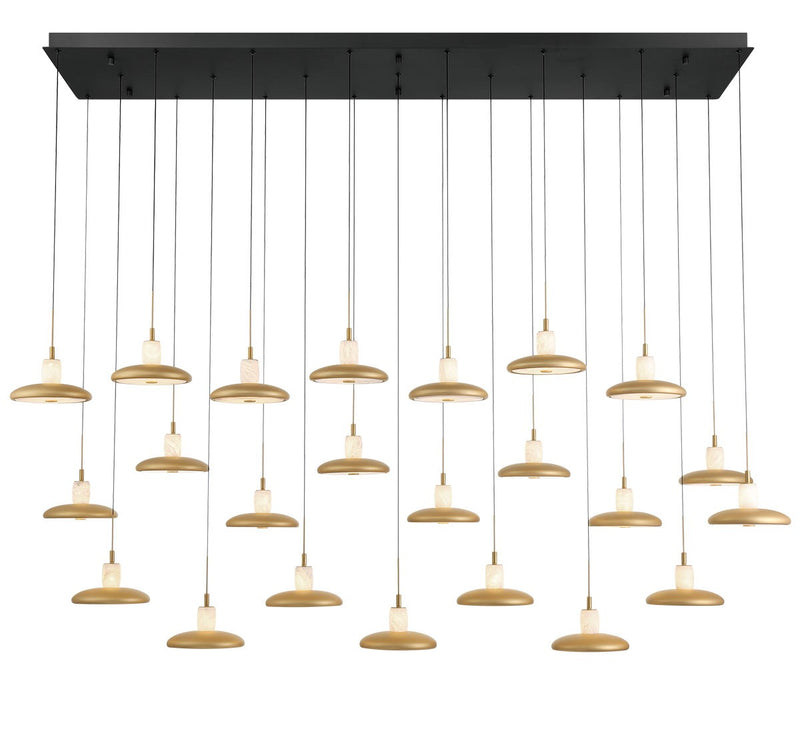 Lib & Co. 12261-02 LED Chandelier, Matte Black