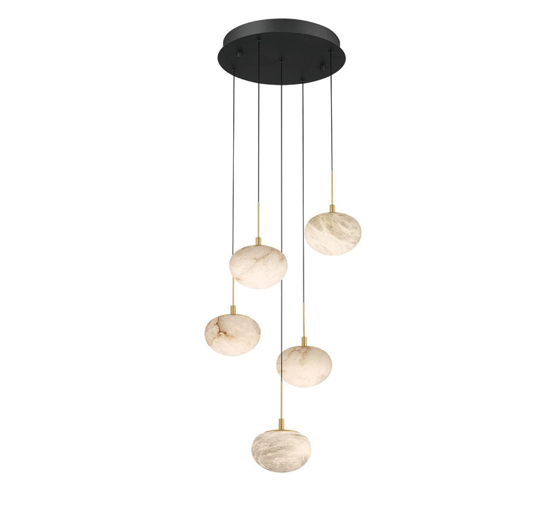 Lib & Co. 12262-02 LED Chandelier, Matte Black