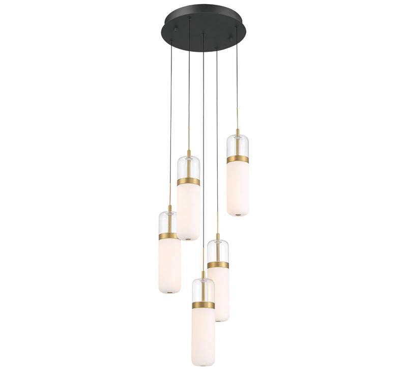 Lib & Co. 12264-02 LED Chandelier, Matte Black