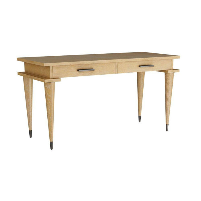 Arteriors FKS02 Desk, Oyster Oak Veneer/Bronze