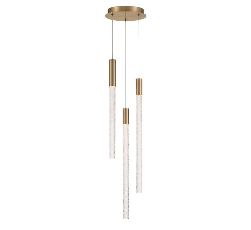 Lib & Co. 12270-037 LED Chandelier, Brushed Brass