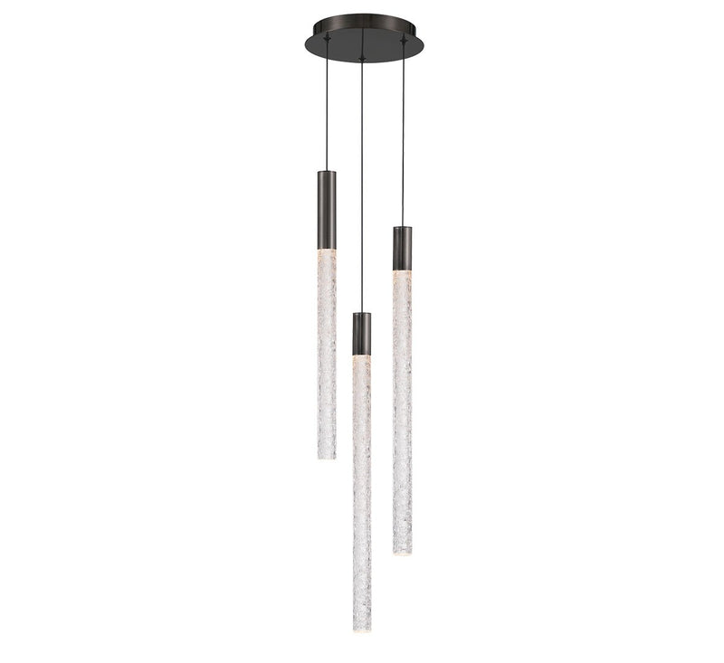 Lib & Co. 12270-048 LED Chandelier, Brushed Gun Metal