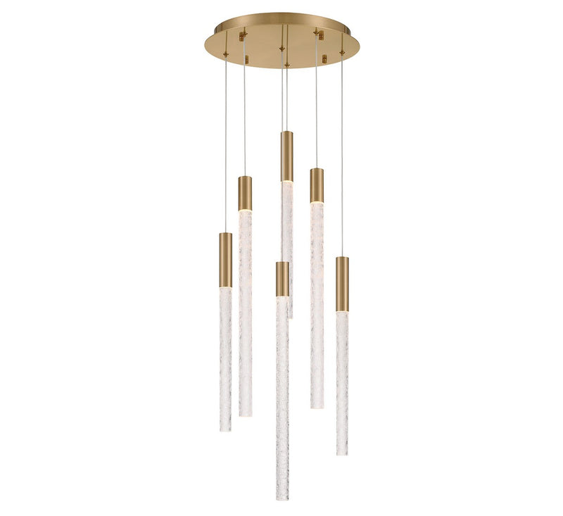 Lib & Co. 12271-037 LED Chandelier, Brushed Brass