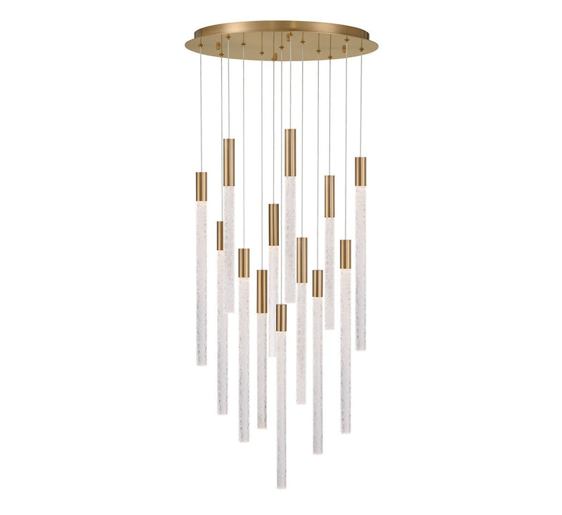 Lib & Co. 12272-037 LED Chandelier, Brushed Brass