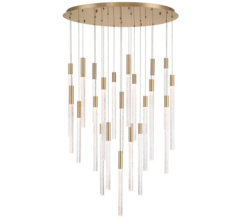 Lib & Co. 12273-037 LED Chandelier, Brushed Brass