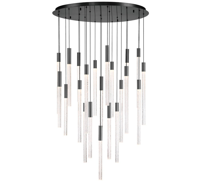 Lib & Co. 12273-048 LED Chandelier, Brushed Gun Metal