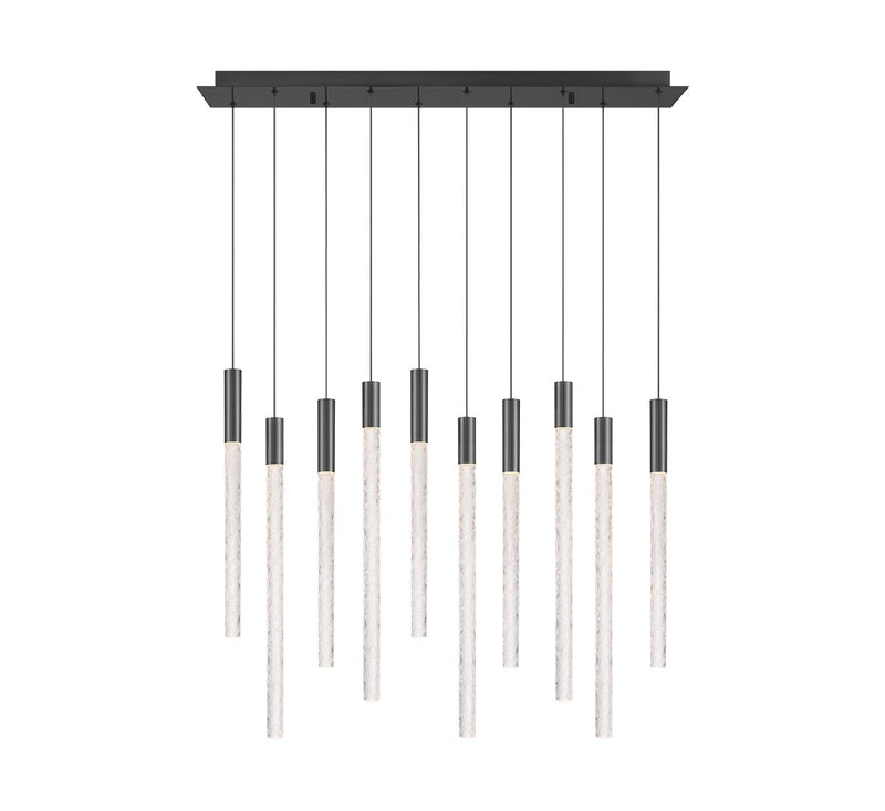 Lib & Co. 12274-048 LED Chandelier, Brushed Gun Metal