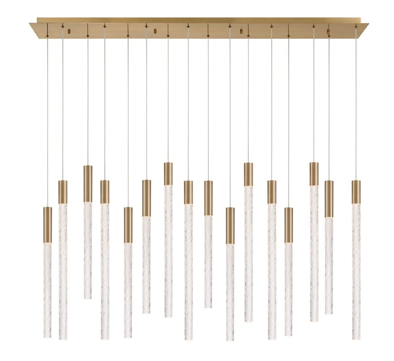 Lib & Co. 12276-037 LED Chandelier, Brushed Brass