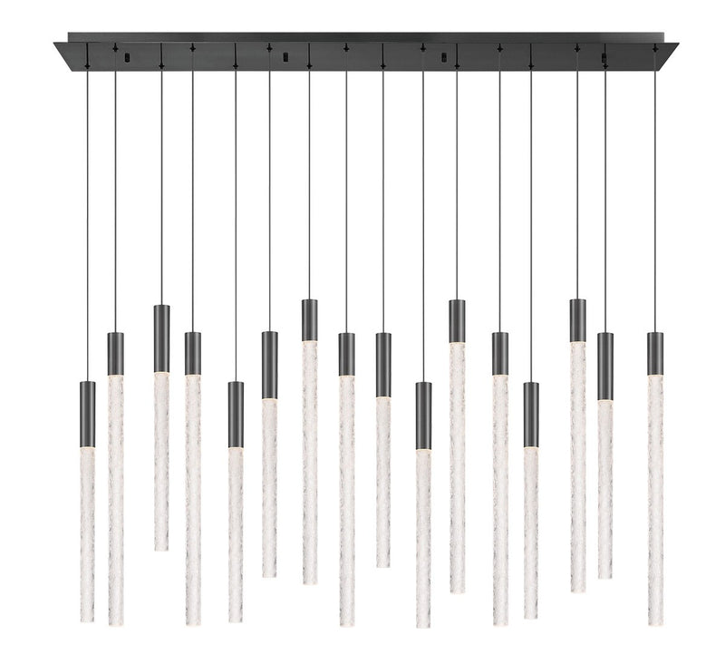 Lib & Co. 12276-048 LED Chandelier, Brushed Gun Metal