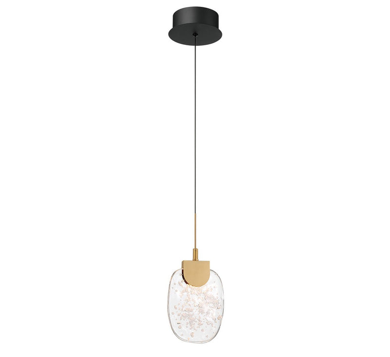 Lib & Co. 12287-02 LED Pendant, Matte Black