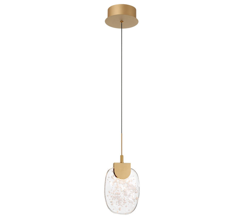 Lib & Co. 12287-030 LED Pendant, Painted Antique Brass