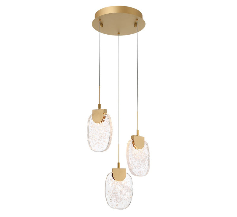 Lib & Co. 12288-030 LED Pendant, Painted Antique Brass